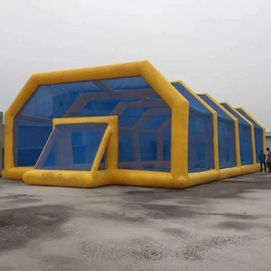 usage airtight inflatable football field safe area big inflatable football field air dome sport tent