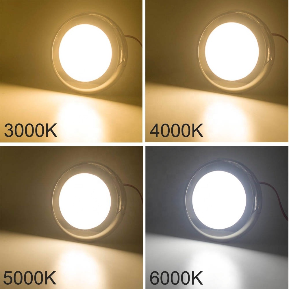 Easy Install WEIKEN Luxury 12V RV Ceiling Light Round For Bathroom Boat