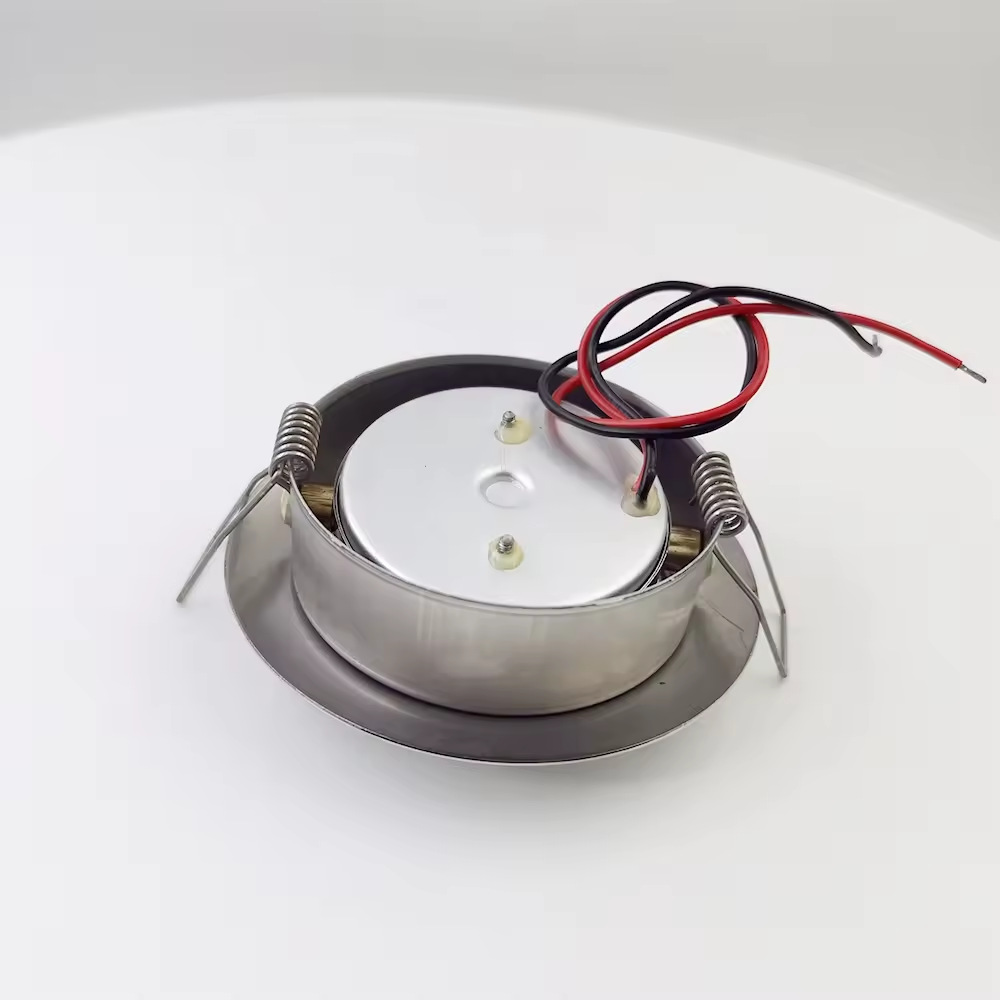 Stainless Steel 3W Multi Colors Led Ceiling Light Flush Mount 12V Boat Interior LED Down Lights