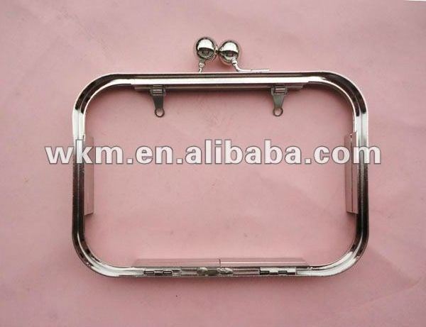 Fashion design manufacturer bag frame kiss lock closure handbags Bag parts and accessories stainless steel Handbag Hardware