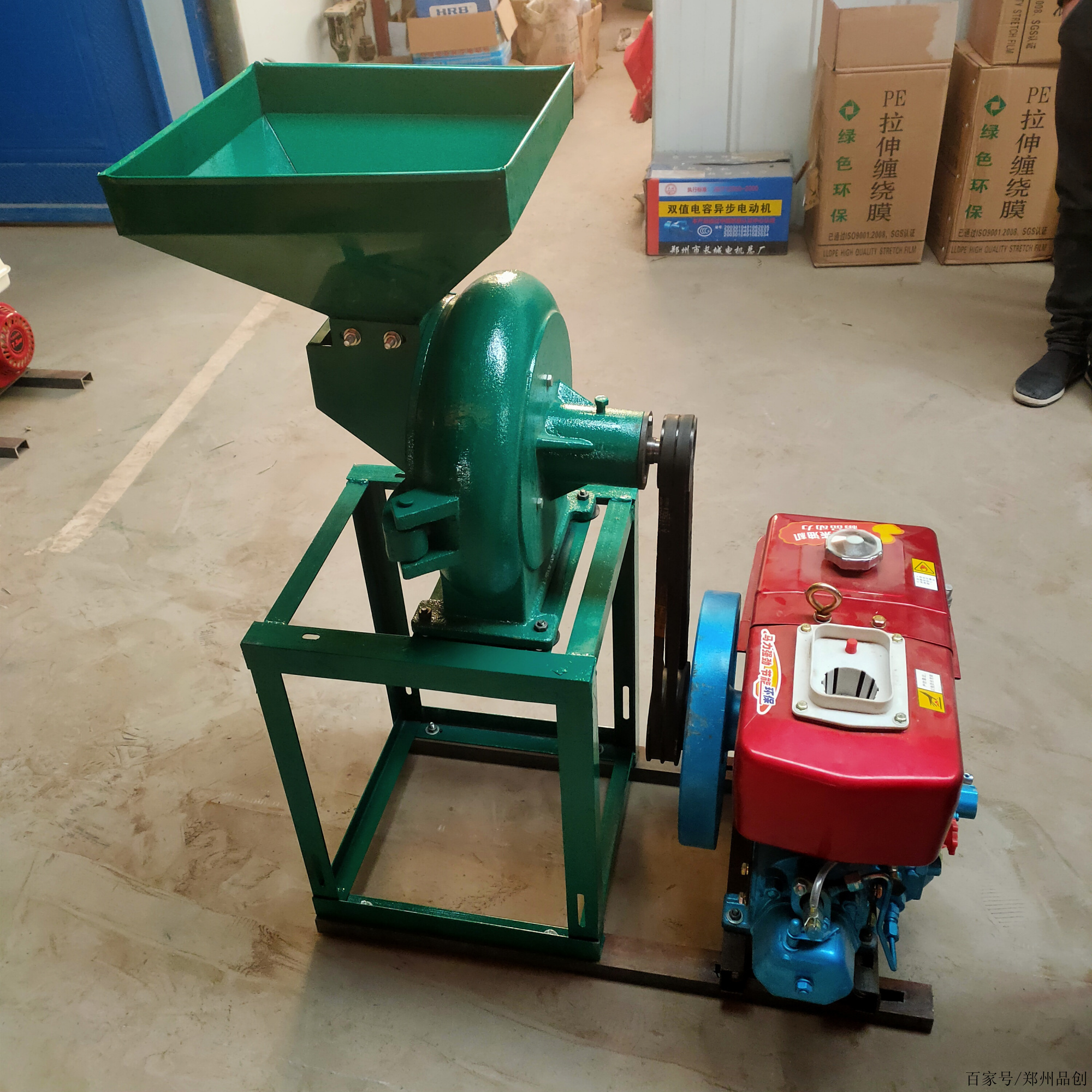 high performance pto/electric corn grinder for chicken cattle feed with lower price