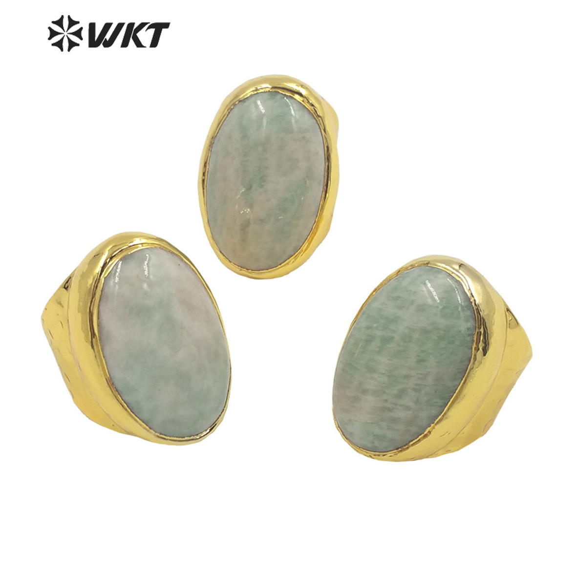 WT-R387 WKT 2022 Charming Natural Fashion Stone Amazon Rings Hot Style  For Girls Party Jewelry Rings Ladies Cocktail Ring