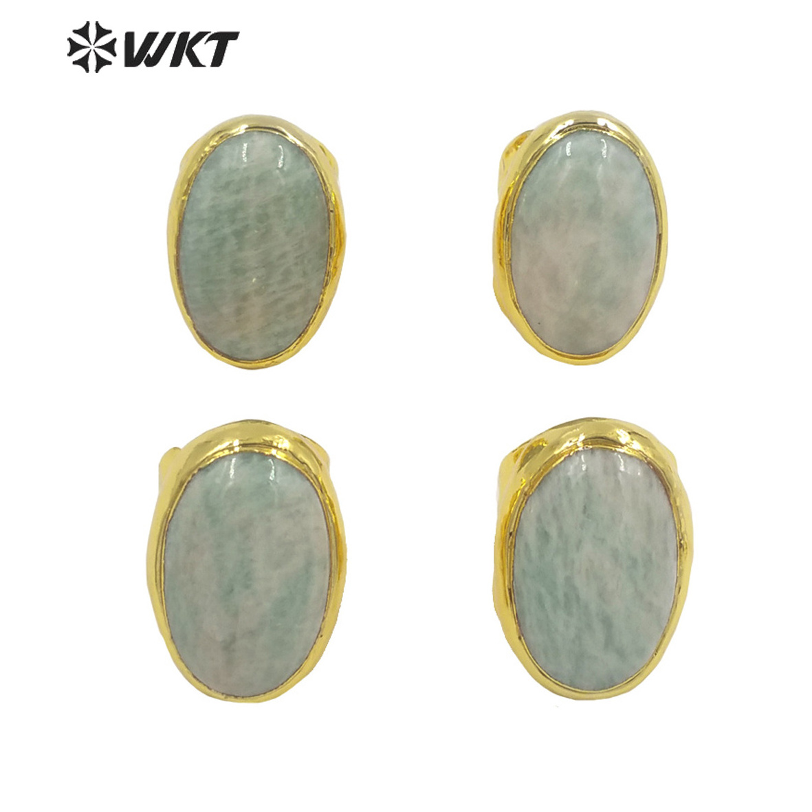 WT-R387 WKT 2022 Charming Natural Fashion Stone Amazon Rings Hot Style  For Girls Party Jewelry Rings Ladies Cocktail Ring