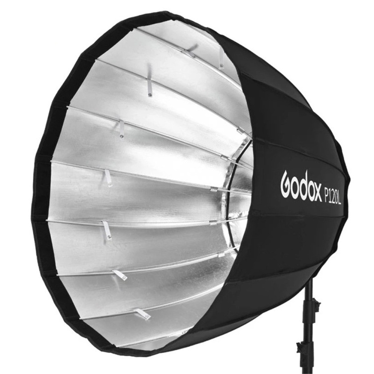 Dropshipping Godox P120L Diameter 120cm Parabolic Softbox Reflector Diffuser for Studio Speedlite Flash Softbox