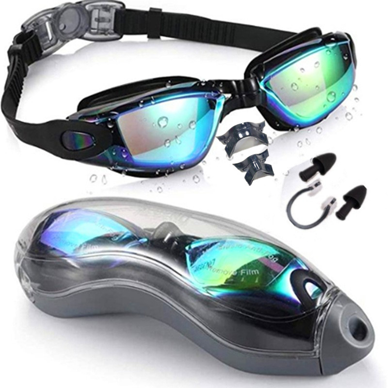 Professional Adult Waterproof Cheap Polarized Swimming Goggles Silicone Speed Swim Pool Anti Fog Arena Eye Glasses