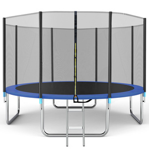 5FT 6FT 8FT 10FT 12FT 14Ft 16FT Trampoline Enclosure Safety Net Large Jumping Bed Recreational Anti-fall Rebounder with ladder