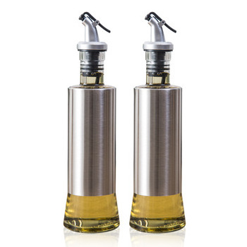 Wholesale China Glass Kitchen Gadget Oil Spray Pepper Dispenser with Stainless Steel Protective Layer