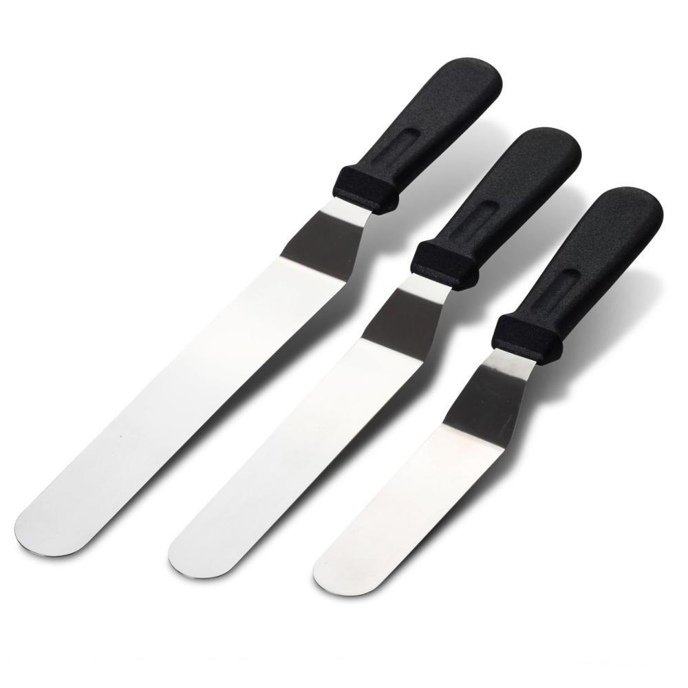 Multipurpose Use For Home Kitchen Cake Shop Or Bakery High Grade Stainless Steel  Cake Decorating Tools Angled Icing Spatula