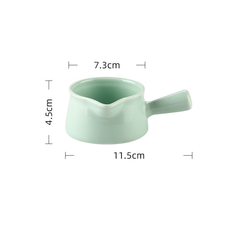 Low Price High Temperature Resistance Mini Nordic Milk Sugar Jug Sauce Dish Ceramic Coffee Cooking Pot with Handle