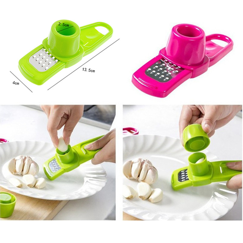 Manual Garlic Crusher Press Multi Functional Ginger Garlic Grinding Grater Cutter Garlic Press Mincer Kitchen Accessories Tools