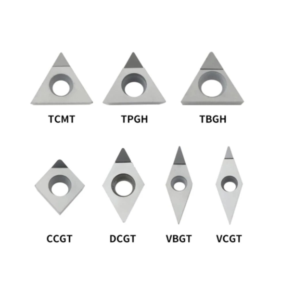 CNC Insert PCD CBN Machinery Lathe Cutting Tool Insert CNMG120402 CNMG120404 CNMG120408 PCD for Aluminum CBN for Hard Steel