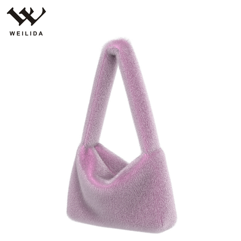 Wholesale New Fashion Retro Simple Warm Pink Handbag For Women