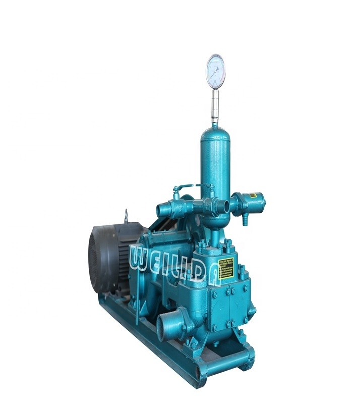 BW200 Horizontal double cylinder reciprocating double acting piston grouting mud pump