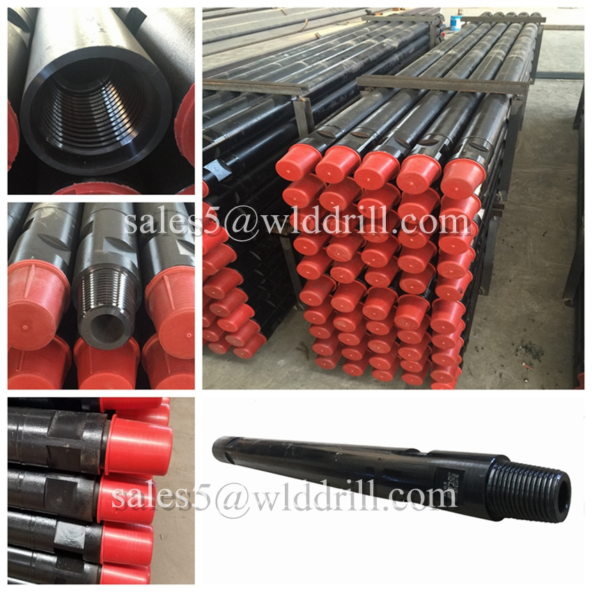 Friction Welding DTH drill pipe price / drill rod price 76,89,102,114mm for rock blasting and water well drilling