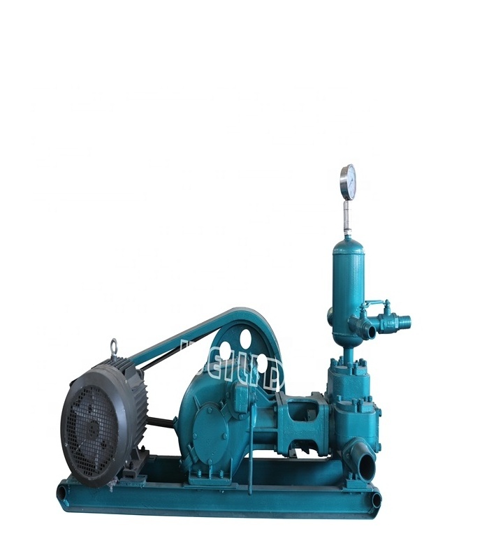 BW200 Horizontal double cylinder reciprocating double acting piston grouting mud pump