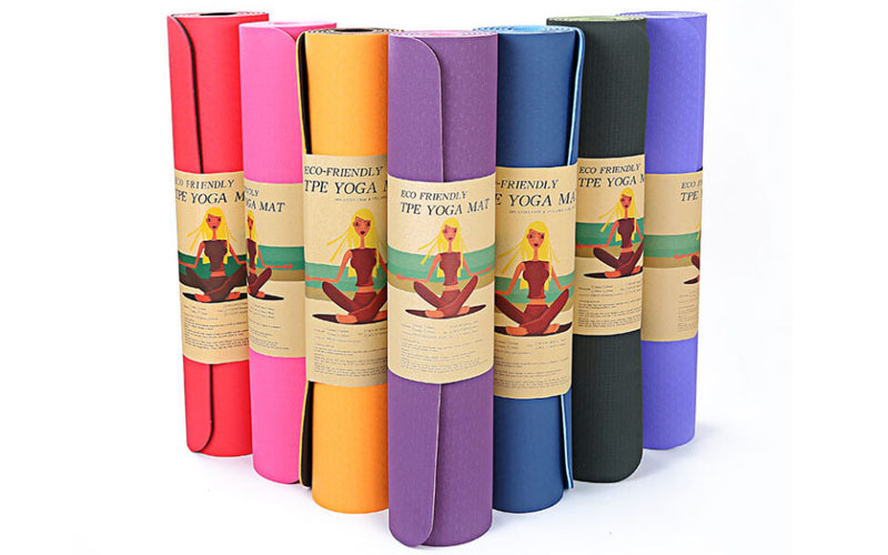 Oem Color Best Natural Non Slip Yoga Mat Large Thick Eco friendly Pilates Mats For Hot Yoga Stretching