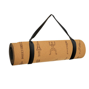 Wholesale Organic Cork Rubber Yoga Matt Eco Friendly Custom Cork Yoga Mat Set With Logo Yoga Mats