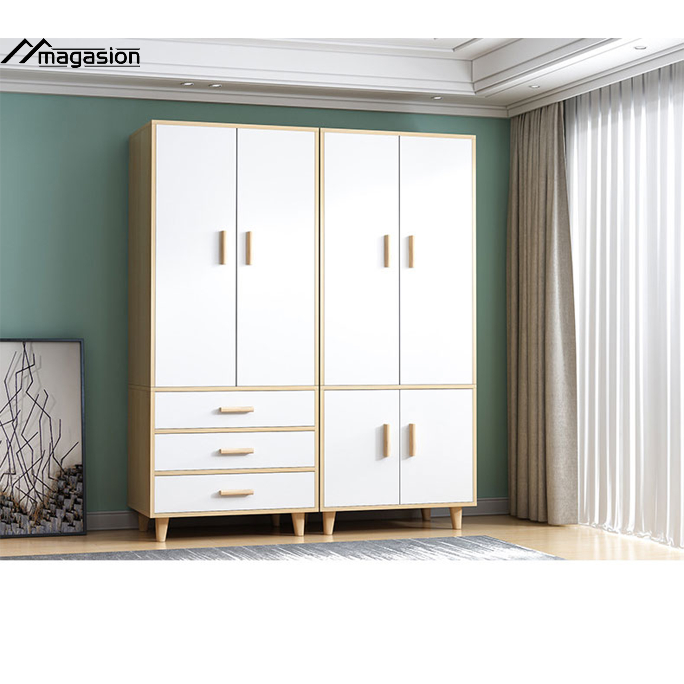 Dress cabinet closet modern  bedroom clothing furniture top quality pax wardrobe closet