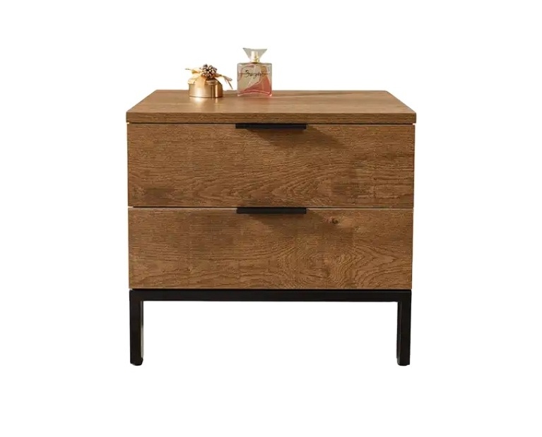 Home Feature nightstand vanity dresser table Two Drawer Modern Night Stand