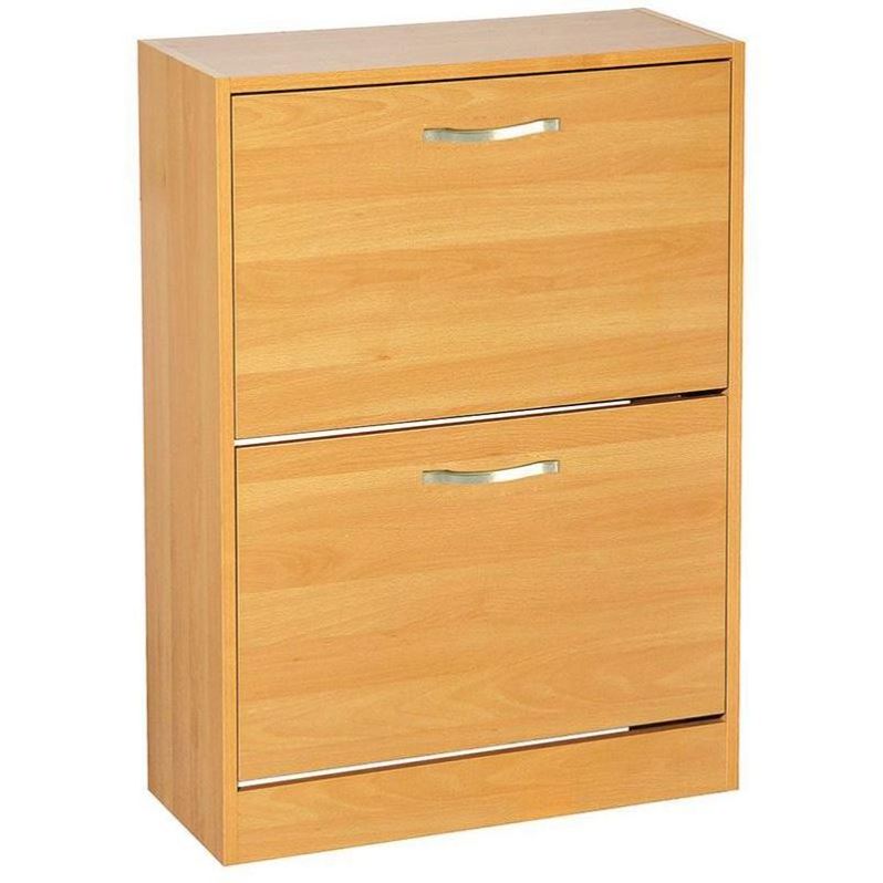 Quality Good Price Wood Modern Style 2 Door Revolving Display Racks Shoes Storage Cabinet for home Student Apartment