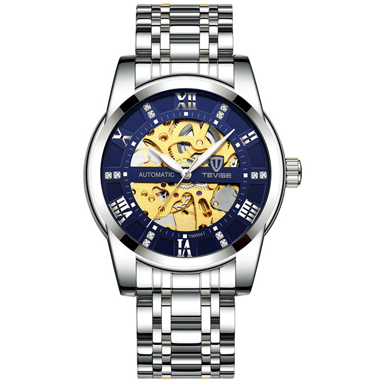 CSD 2231 Men automatic mechanical Wrist Watch Luxury Brand Stainless Steel Mens Watch Fashion Skeleton Watches