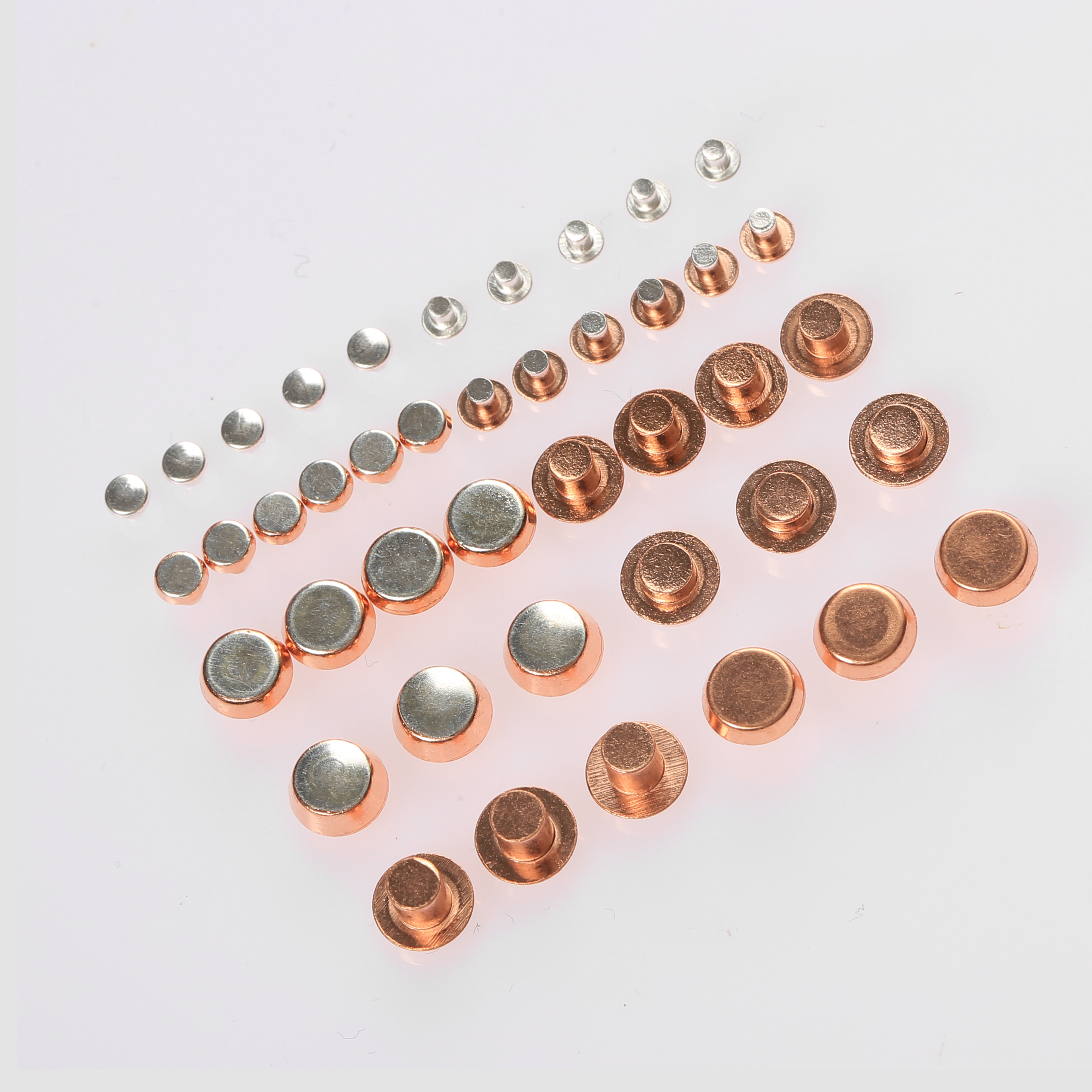 Important electrical components high quality silver contacts for communication network construction pure silver contact rivet