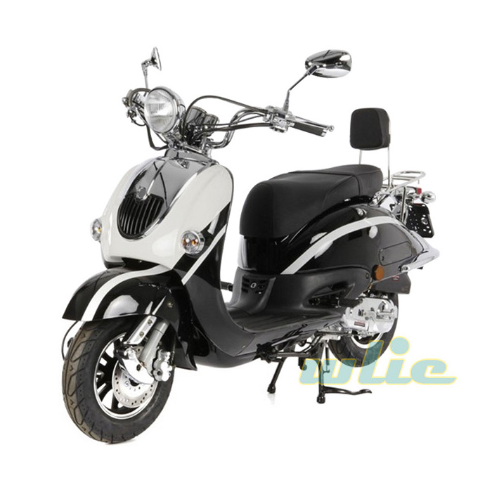 2018 New znen selling well sporty 125cc 150cc gas scooter in burma motorcycle motor Retro-2 50cc, (Euro 4)