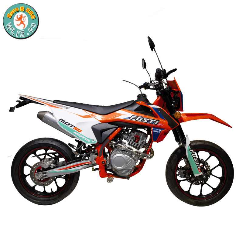 Gas/diesel New Motorcycle For Woman Legal Street Full Suspension 50cc Dirt Bike DB50 Pro With Euro 5 EEC COC