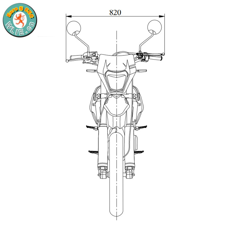 Petrol Engines Street Legal Gas Scooter China Gasoline Motorcycle For Adults 50cc Dirt Bike DB50 Pro With Euro 5 EEC COC