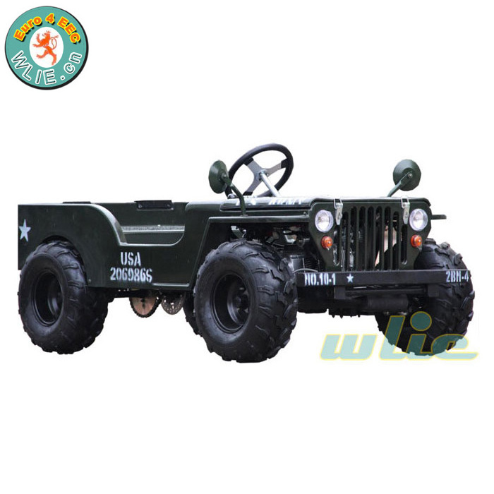 50cc, 70cc, 110cc, 125cc, 150cc Mini Willys Jeeps (Basic)