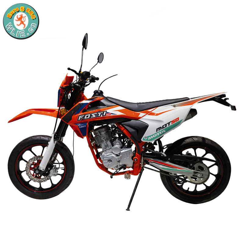 Motos Motorcycle Cheap 49cc Motorcycles Double Motor Scooter Motorbike 50cc Dirt Bike DB50 Pro With Euro 5 EEC COC