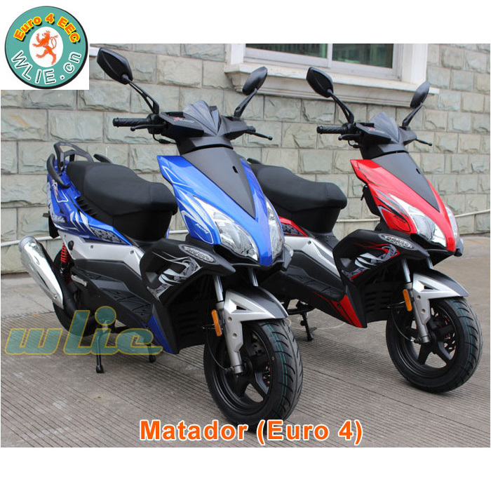 New Style racing motor scooter quality parts qianjiang Euro 4 EEC EFI system Matador 50cc, 125cc