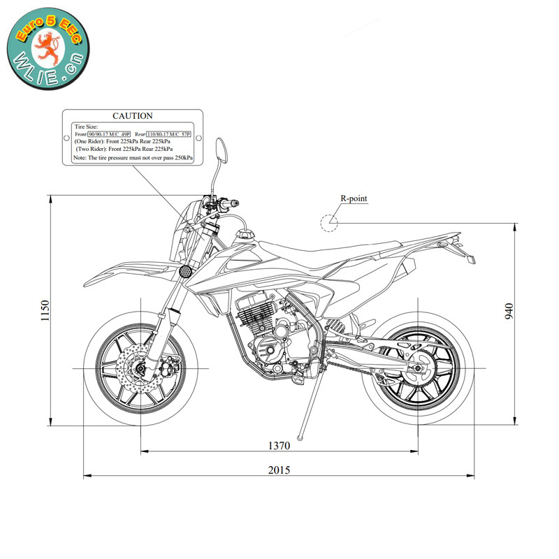 Vespa Sporting Drifting Eec/ce Approved Ultra-mini Scooter 50cc Dirt Bike DB50 Pro With Euro 5 EEC COC