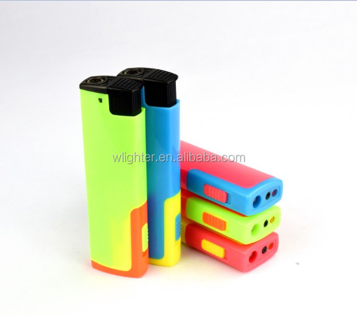 2018 Cheap FV30 Multi-function Flameless Plastic Refillable Windproof Torch LED Lighter