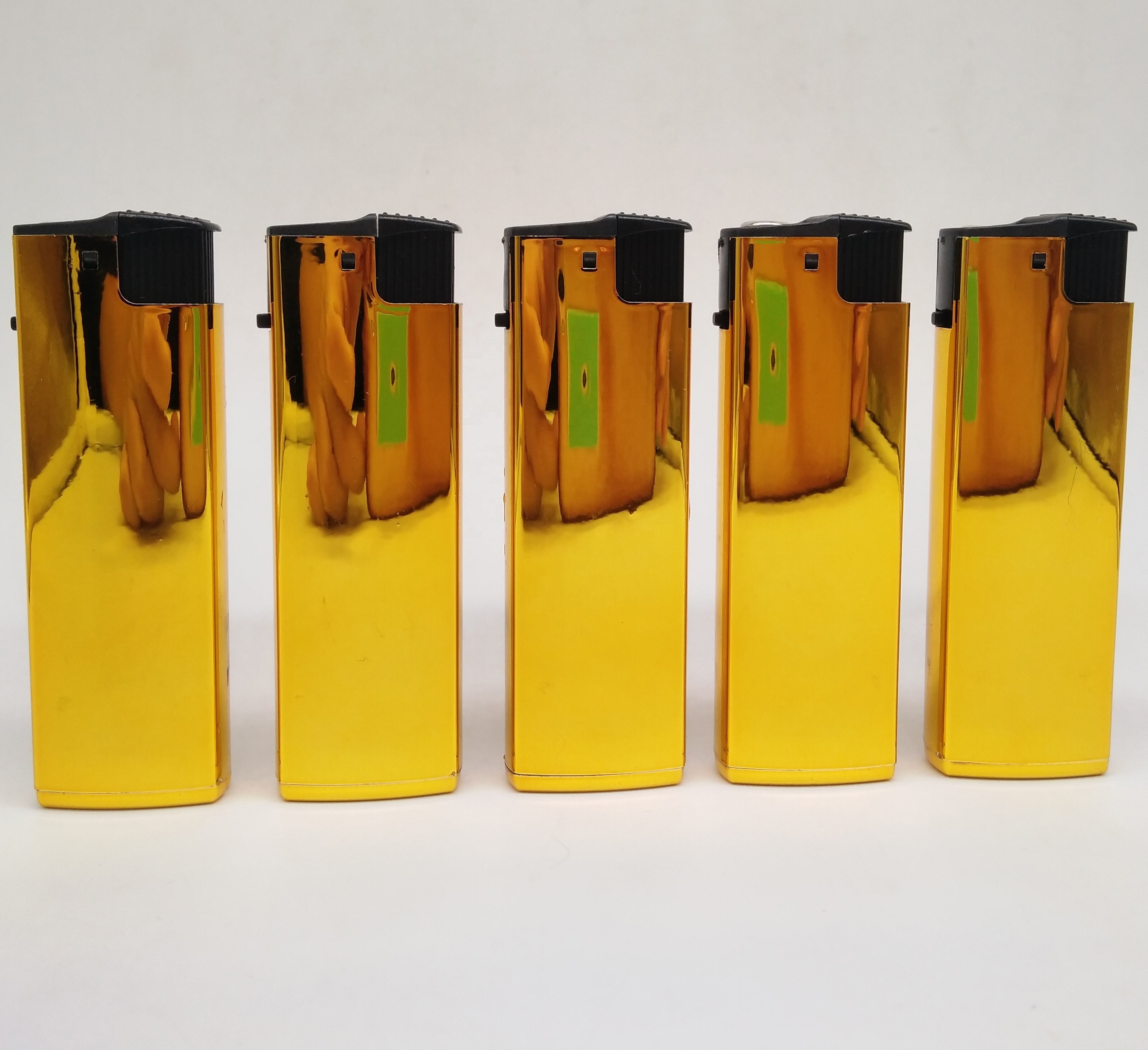 FV12 mini gold coat refillable windproof gas lighter case