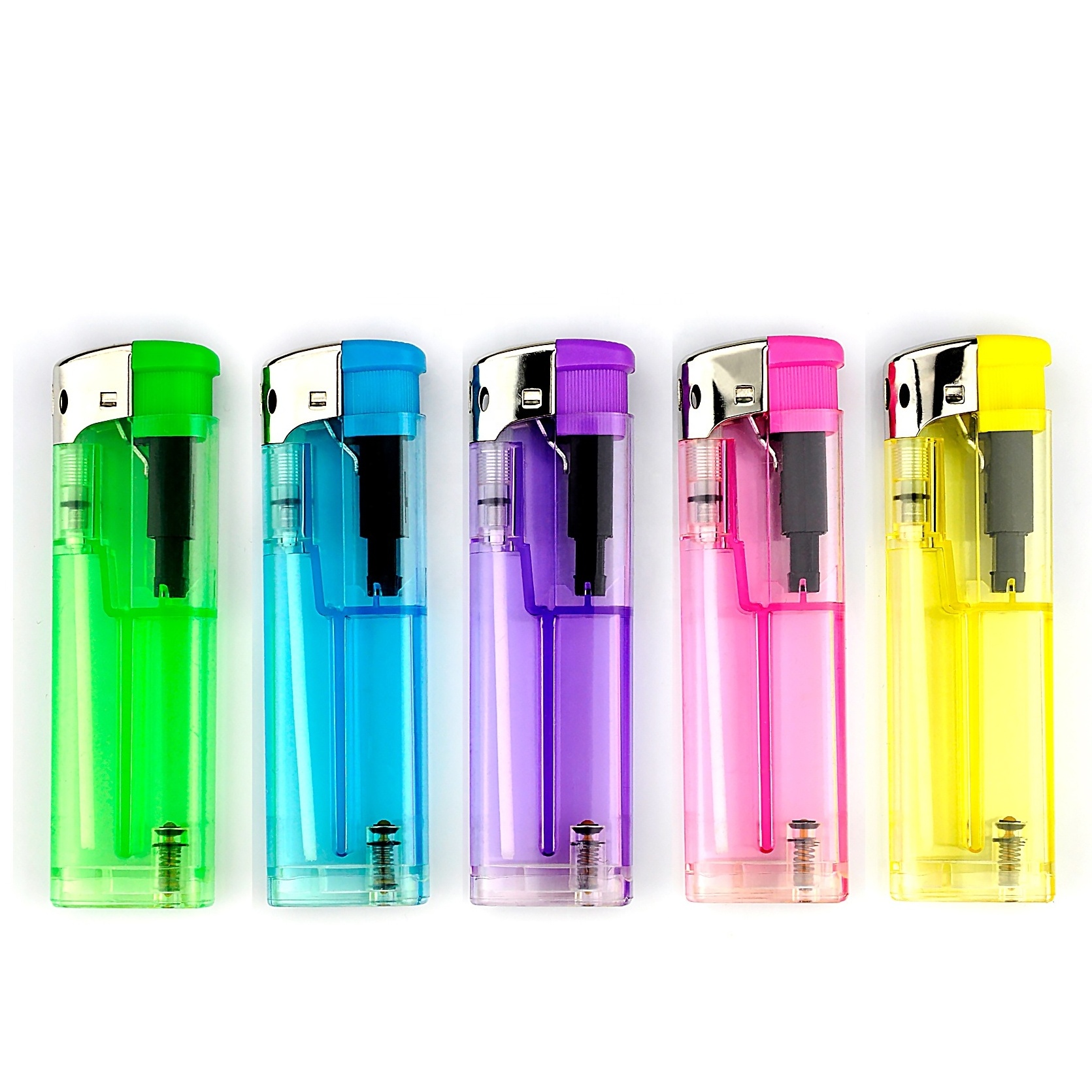 WK73 disposable refillable transparent translucent lighter