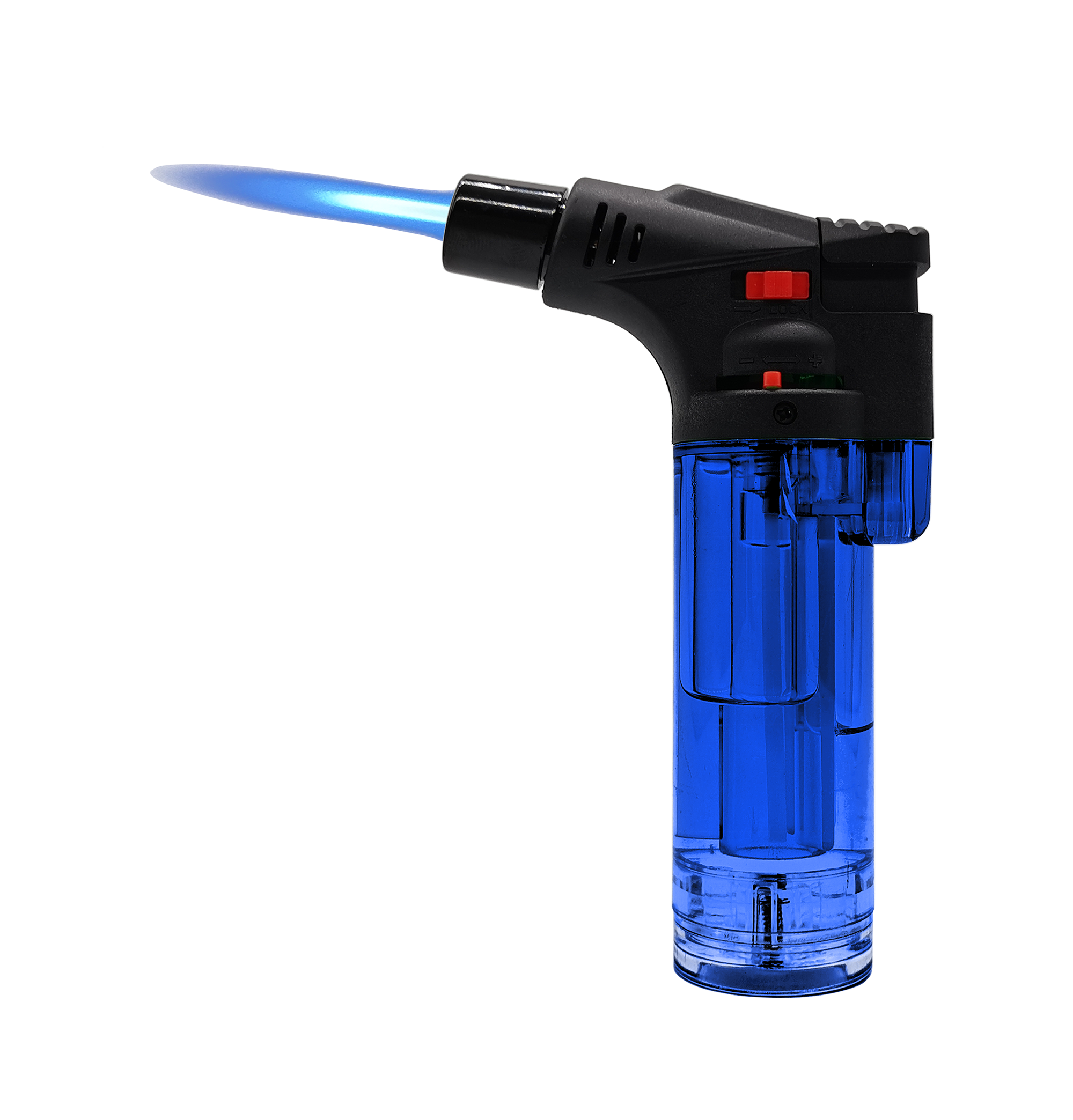 WT706 2023 Blue flame fixed and adjustable flame gun refillable butane torch lighters