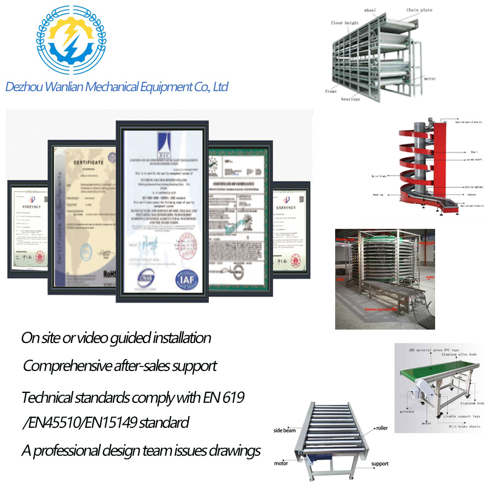 greenhouses for agriculture hot dipped galvanized cable tray Cotton Conveyor for truck loading unloading Belt