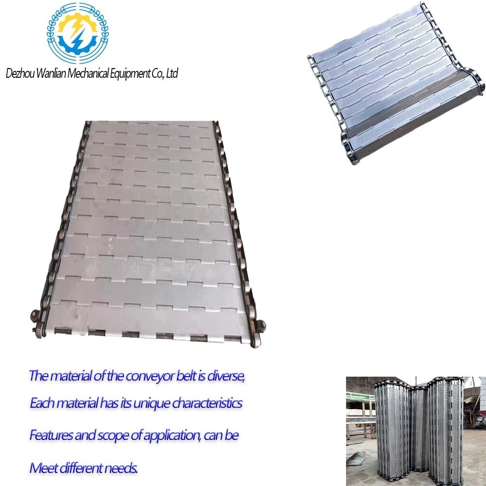 transmission chain link Metal plate conveyor belt barrier gate aluminum unloading loading ramps with scraper