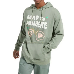 Different Color Unique Design Puff Printing Hoodies In Low Mow Puff Printing Hoodies For Men