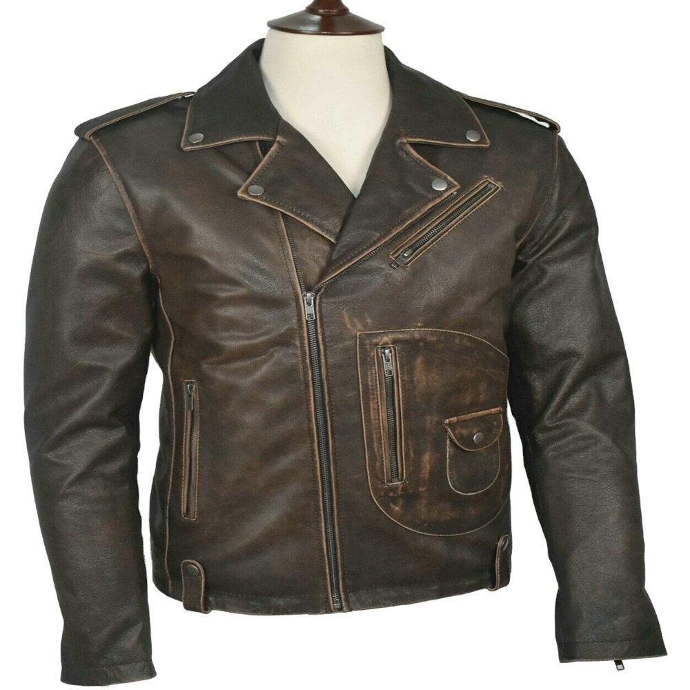 Hot Sale Genuine Men Leather Jacket Slim Fit Men Leather Jacket Customized jacket With latest Design