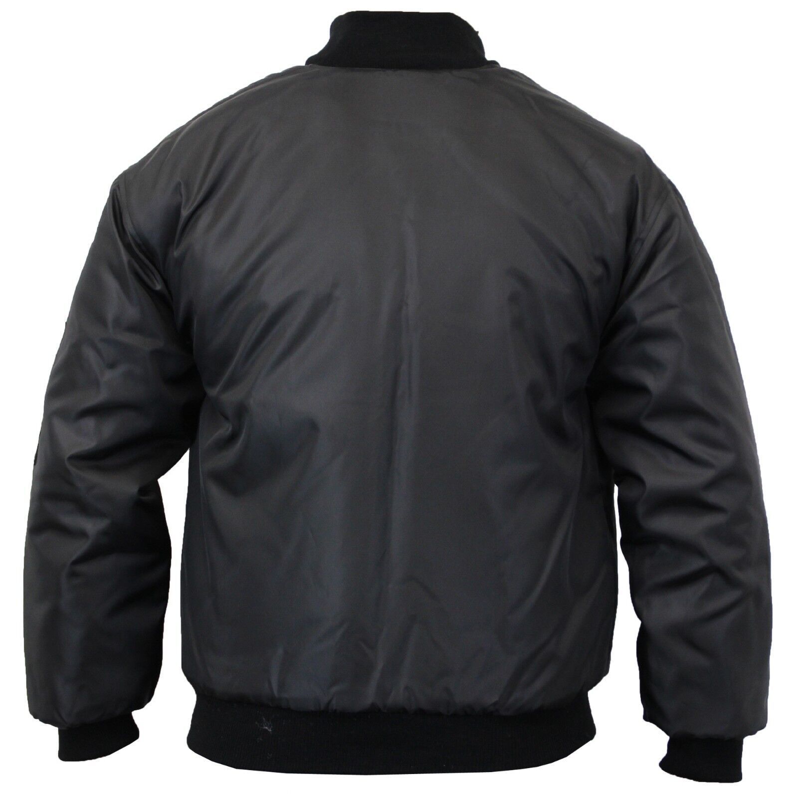 Custom Satin Bomber Jacket Men Wholesale High Quality Bomber Jacket Custom Men black Quilted bomber Jacket