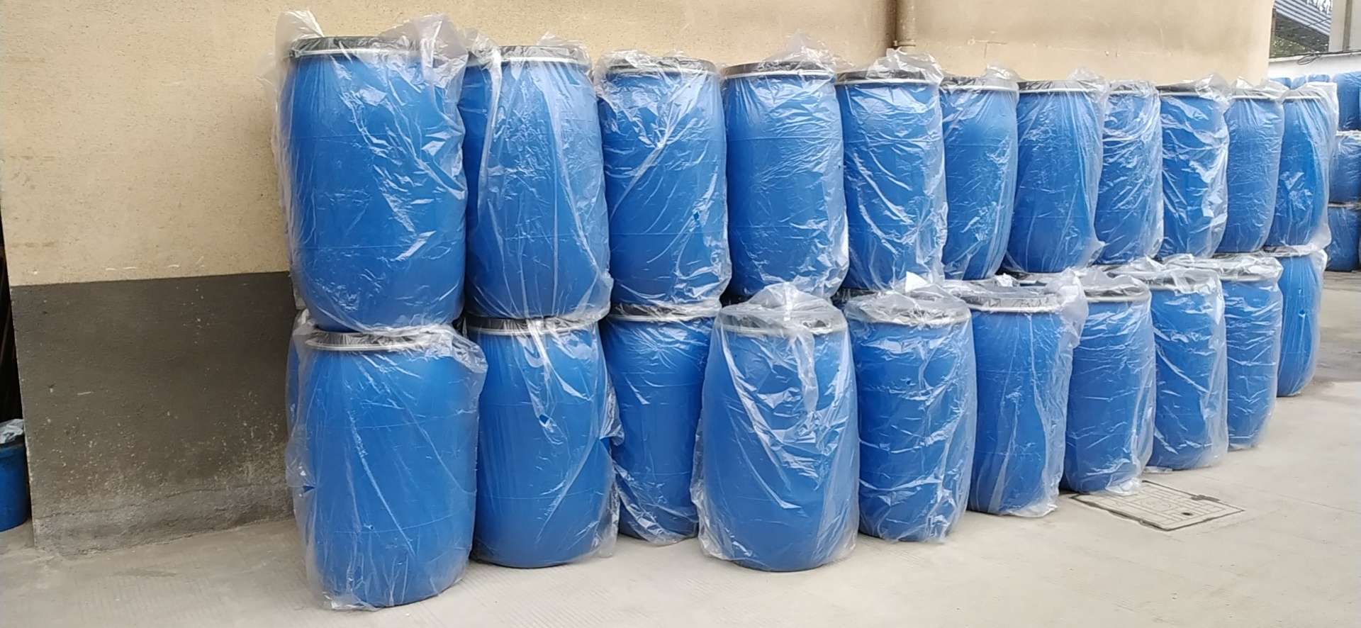 Barrel Drum 55 Gallon Plastic 200L for Chemical Storage Eco-friendly OEM Service Blue Heat Transfer Printing plastic Handle