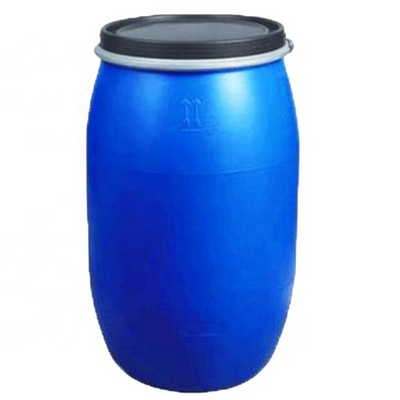 Barrel Drum 55 Gallon Plastic 200L for Chemical Storage Eco-friendly OEM Service Blue Heat Transfer Printing plastic Handle