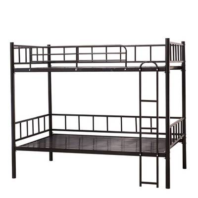 Apartment dormitory furniture double -layer bed simple metal bed frame for Adult queen size metal bunk bed