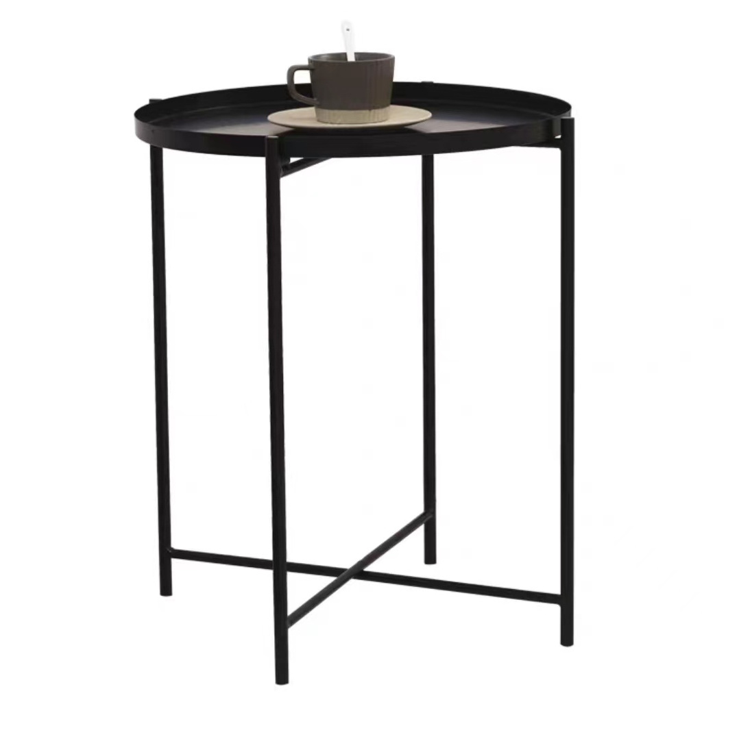 Colorful safe furniture folding multiple colors metal end tables nightstand small tables for living room round side table