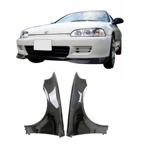 Car carbon fiber Front Side fender For Honda Civic EG 3D 92-95