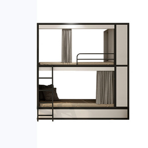 Custom Furniture Capsule Bunk Bed Hostel Adult Double Bunk Bed Wooden Capsule Beds For Hotel Motel Sleeping Pod