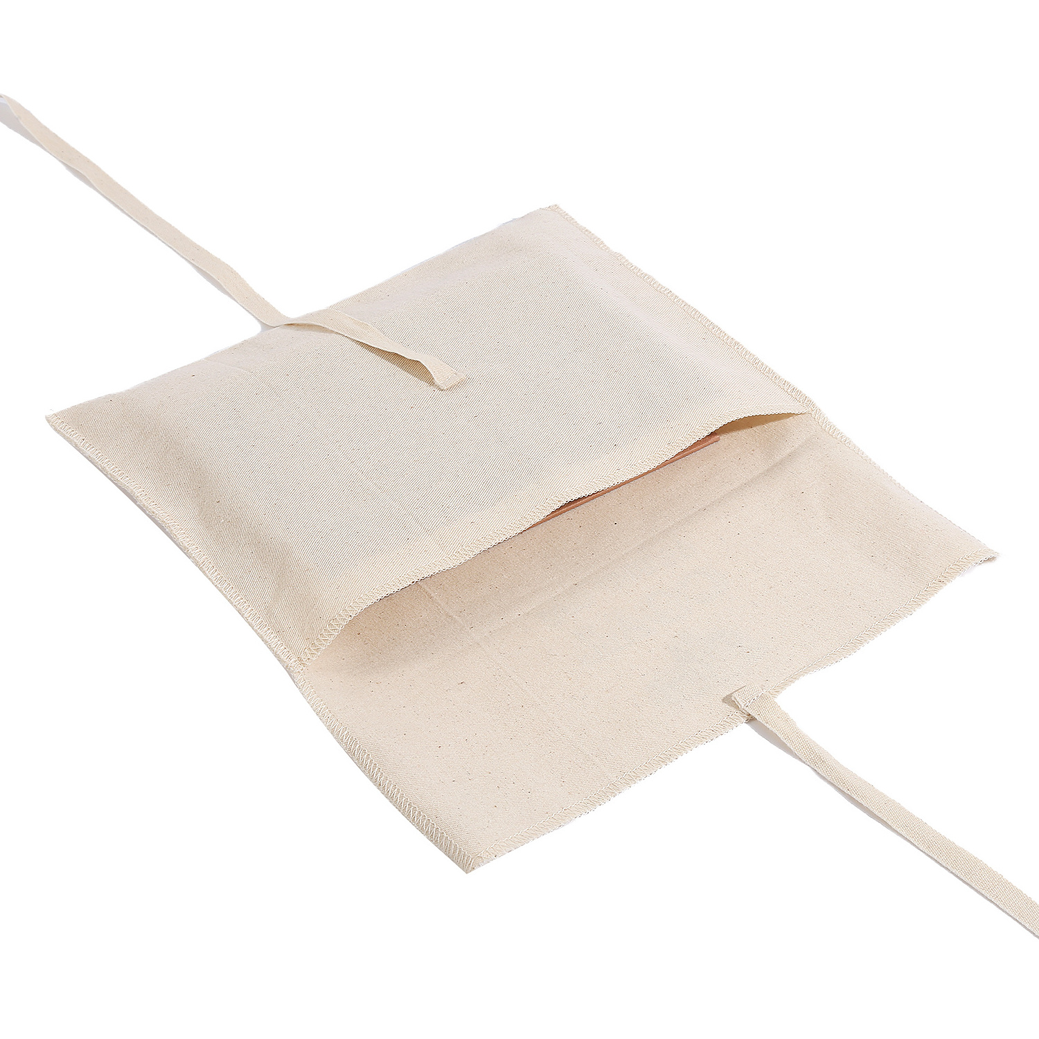 Custom Size Eco Friendly Cotton Envelop Pouch Flap Cloth Packaging Organic Recycled Cotton Dust Bag