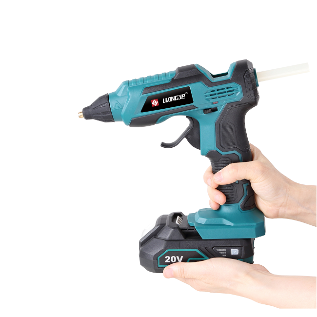 Liangye Power Tools LCA777-1 Battery Operated Cordless Hot Glue Gun With Stick